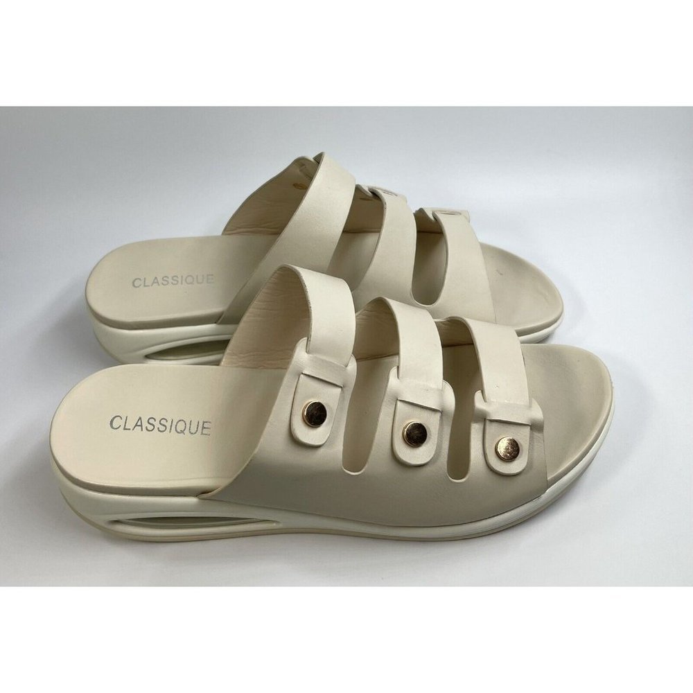 Women's Adult Angel Steps Molly Sandal Sandals  Stone  Women Size US 10 W EUR 40